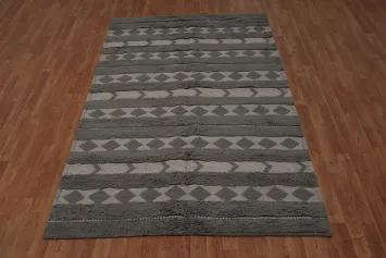 Geometric Moroccan Handmade Area Rug 5x8