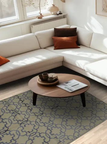 Lattice Moroccan Area Rug 5x8 for Sophisticated Interiors