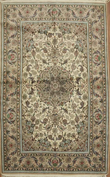 Vegetable Dye Isfahan Persian Area Rug 5x8