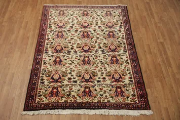 All-Over Gharajeh Persian Area Rug 5x6