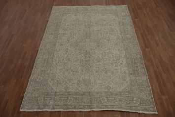 Luxury Tabriz Persian Area Rug 7x9 with Intricate Botanical Motifs