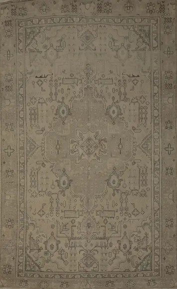 Exquisite Handmade Tabriz Persian Area Rug 6x10 with Traditional Motifs