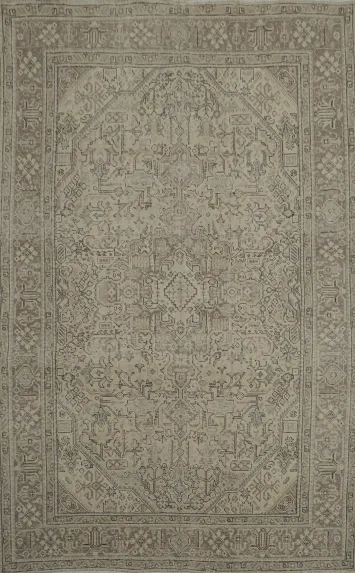Exquisite Artisan Tabriz Persian Area Rug 7x10 with Rich Earthy Hues