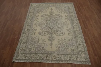 Luxury Tabriz Persian Area Rug 6x9 with Rich Textured and Elegant Look