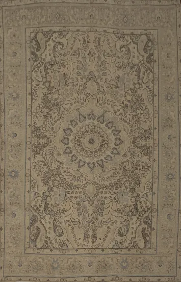 Distressed Tabriz Persian Area Rug 7x10