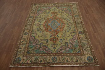 Vibrant Tabriz Persian Area Rug 6x10 with Classic Artistry for Statement Decor