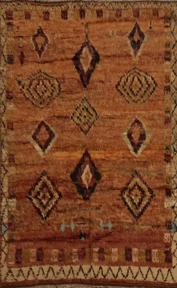 Tribal Moroccan Berber Area Rug 6x10