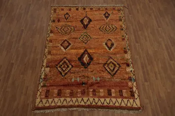 Tribal Moroccan Berber Area Rug 6x10