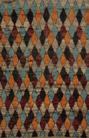 Trellis Moroccan Wool Area Rug 7x10