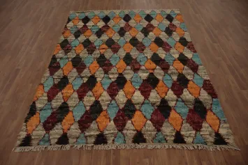 Trellis Moroccan Wool Area Rug 7x10