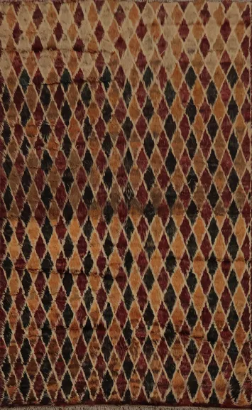 Elegant Trellis Moroccan Area Rug 6x10 for Timeless Interiors