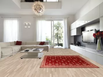 Geometric Moroccan Red Area Rug 8x10