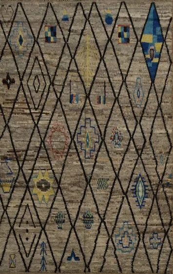 Handmade Moroccan Area Rug 7x10