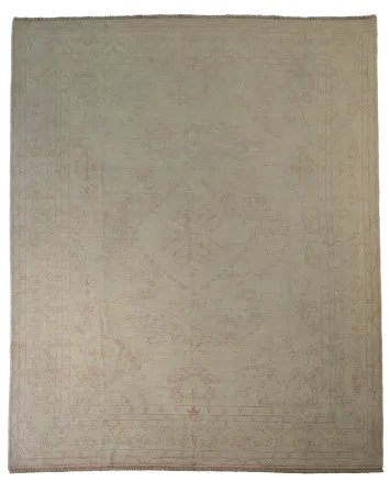Vegetable Dye Oushak Turkish Area Rug 8x10