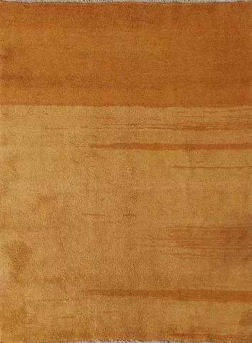 Solid Gabbeh Persian Rug Area Rug 5x6