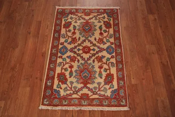 Floral Wool Handmade Kazak Oriental Rug 2x3