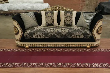 Vintage Bordered Tabriz Runner Rug 3x15