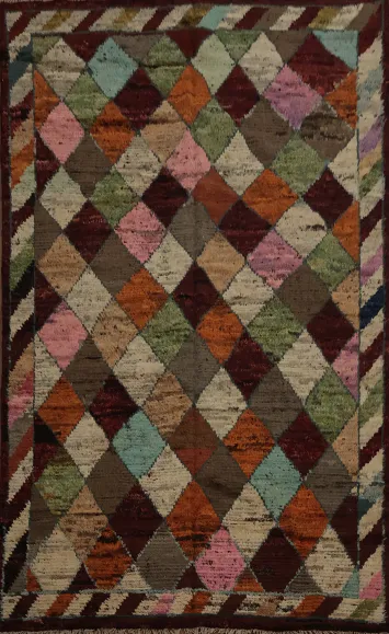 Bold Multicolor Moroccan Area Rug 7x10 to Brighten Up Any Room