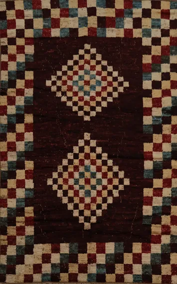 Checkered Moroccan Oriental Area Rug 7x10