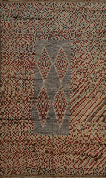 Vibrant Moroccan Area Rug 6x9 with Eye-Catching Design