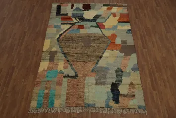 Modern Flair Multicolored Abstract Moroccan Area Rug 7x10