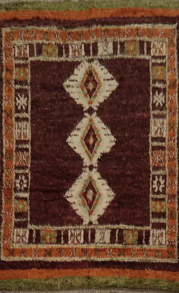 Tribal Berber Moroccan Oriental Area Rug 7x10