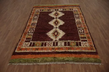 Tribal Berber Moroccan Oriental Area Rug 7x10