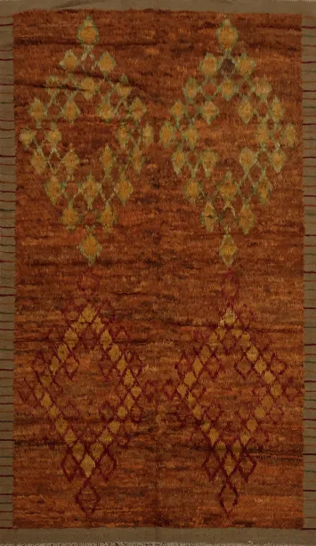 Beautiful Rustic Moroccan Berber Area Rug 7x11 with Timeless Patterns