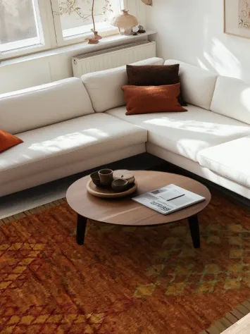 Beautiful Rustic Moroccan Berber Area Rug 7x11 with Timeless Patterns