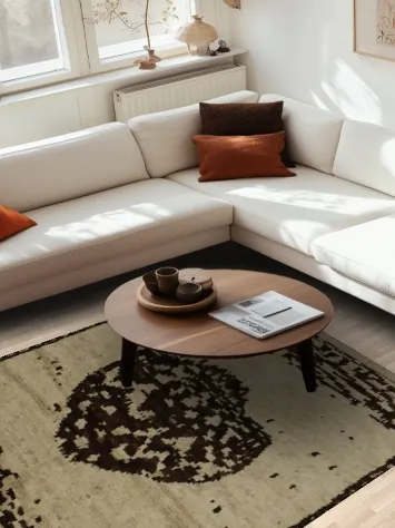 Cultural Flair Authentic Earth-Toned Moroccan Area Rug 6x8