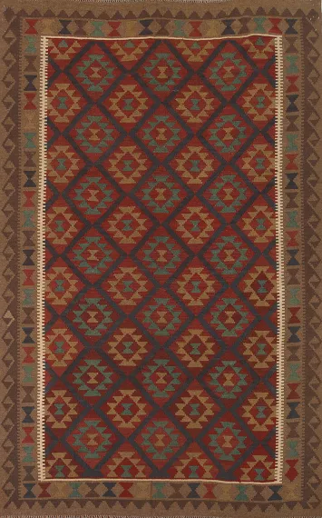 Reversible Wool Kilim Oriental Area Rug 7x10