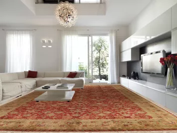 Vegetable Dye Agra Large Area Rug 16x26