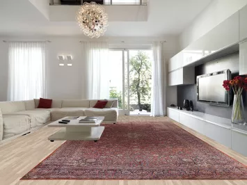 Antique Vegetable Dye Palace Size Kashan Persian Rug 11x21