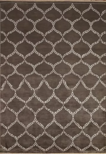 Dark Brown Gabbeh Oriental Area rug 8x10