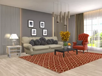 Trellis Moroccan Oriental Area Rug 7x10