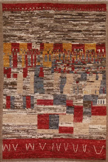 Handmade Moroccan Oriental Area Rug 6x8