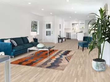 Hand-Knotted Moroccan Wool Area Rug 6x8