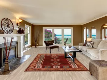 Red Wool Moroccan Oriental Area Rug 7x10