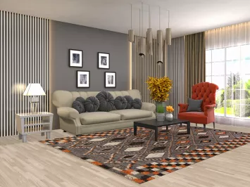 Trellis Wool Moroccan Oriental Area Rug 7x10