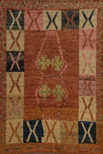 Colorful Moroccan Berber Area Rug 10x13 for Eclectic Interior Design