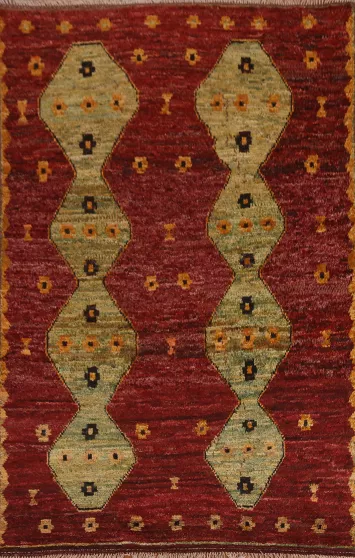 Red Wool Moroccan Oriental Area Rug 6x8
