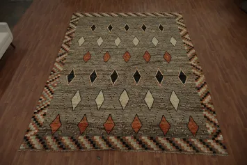 Geometric Moroccan Large Area Rug 10x14