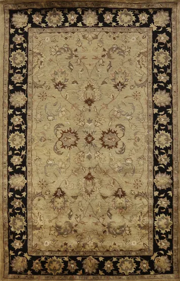 All-Over Floral Green Agra Oriental Area Rugs