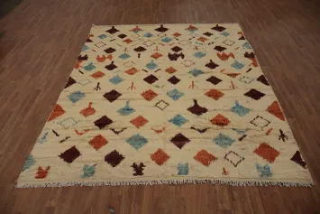 Tribal Moroccan Berber Area Rug 8x10
