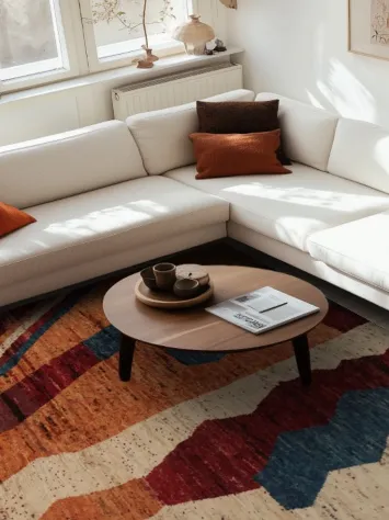 Rustic Elegance Artisan Moroccan Area Rug 8x10 with Distinctive Patterns