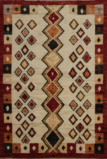 Charming Folk Art-Inspired Moroccan Area Rug 8x10 for Cozy Spaces