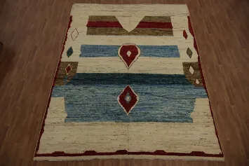 Rustic Geometric Moroccan Large Area Rug 10x14 Adds Warmth to Room