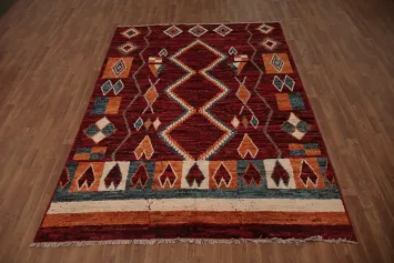 Warm and Elegant Tribal Moroccan Area Rug 6x9 for a Statement Look