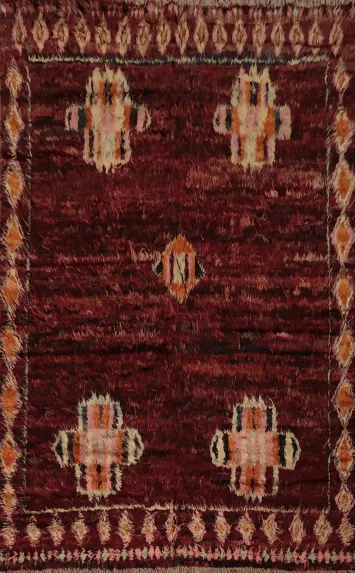 Geometric Moroccan Area Rug 7x10