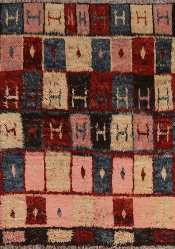 Geometric Moroccan Berber Area Rug 6x7